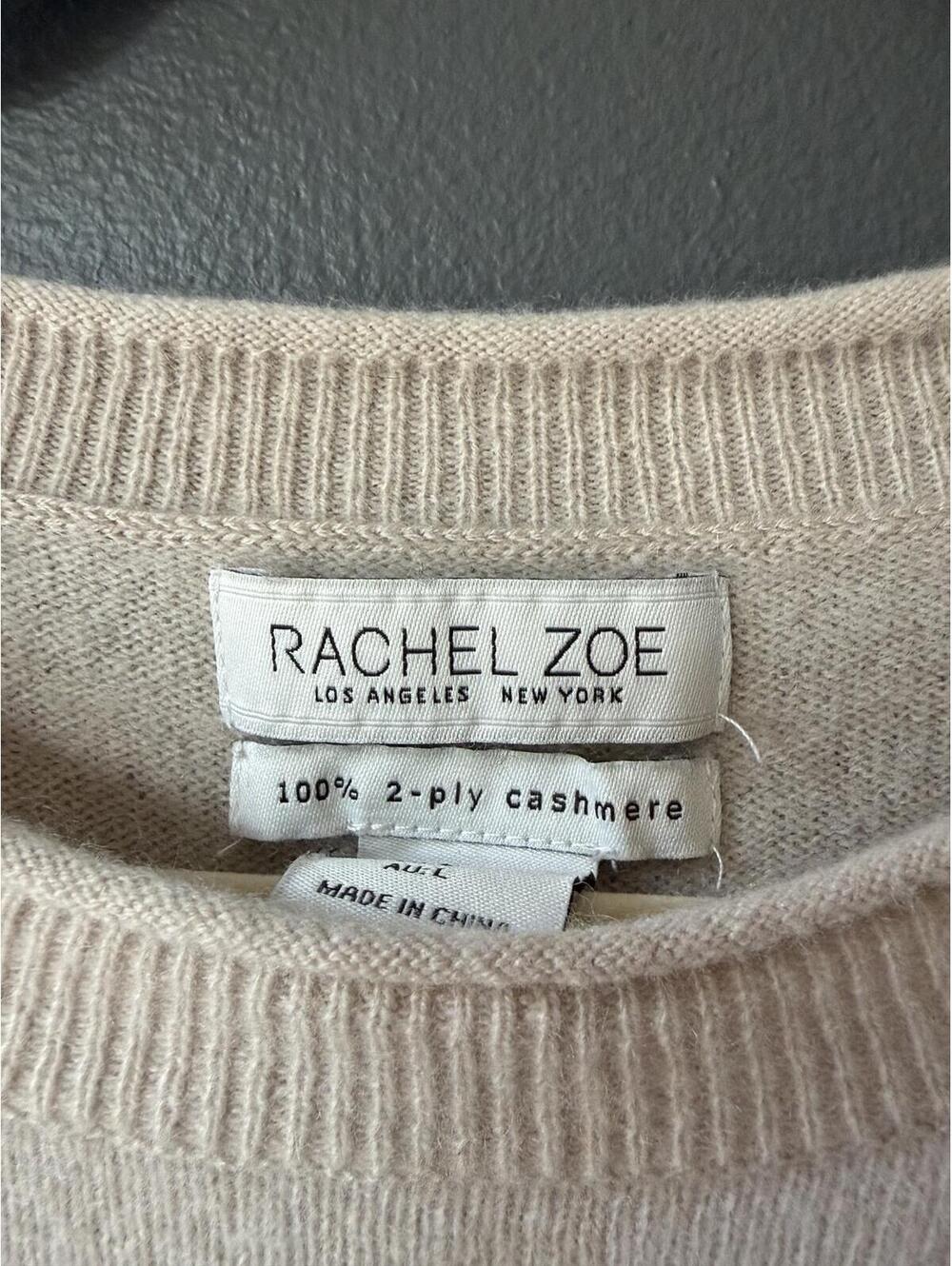 Rachel Zoe 100% Cashmere Crew Neck Sweater - Picture 3 of 9